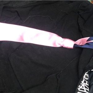 Tommy Hilfiger Pink Tie with Blue Accent